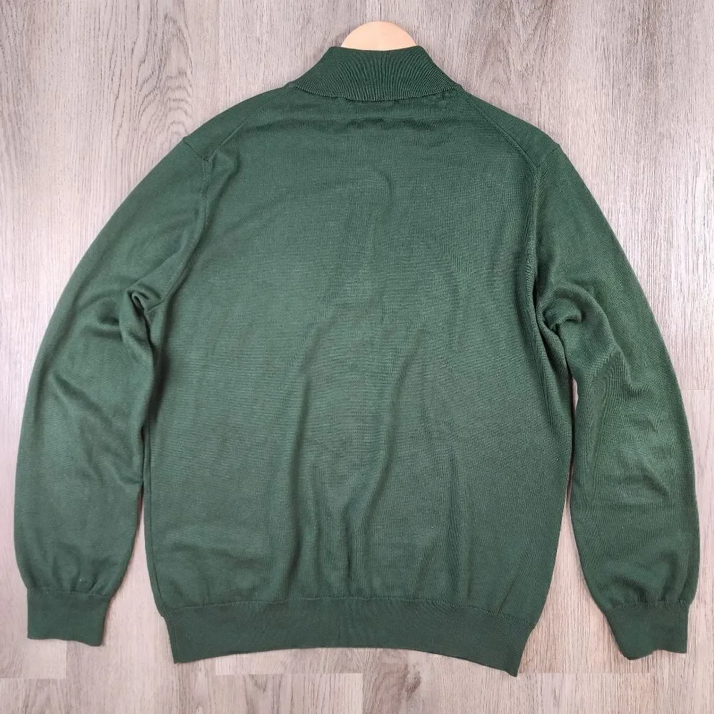 Vineyard Vines Thaxter Quarter Zip Cashmere Blend Sweater size M